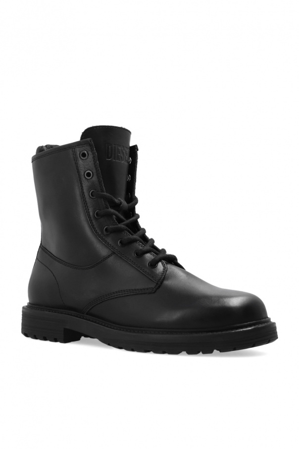 靴 DIESEL MEN BLACK D-ALABHAMA T8013 EUR41 D - Alabhama' combat boots Diesel - formerly Minnesota